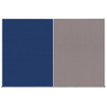United Visual Products Enclosed Corkboard, 1 Door, 18"x24", 4" Fra, UV3407-WHITE-SURF UV3407-WHITE-SURF